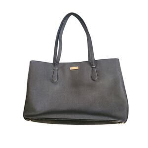 Kate Spade Laurel Way Jaymes Tote Bag Purse Leather New York Black Crossgrain